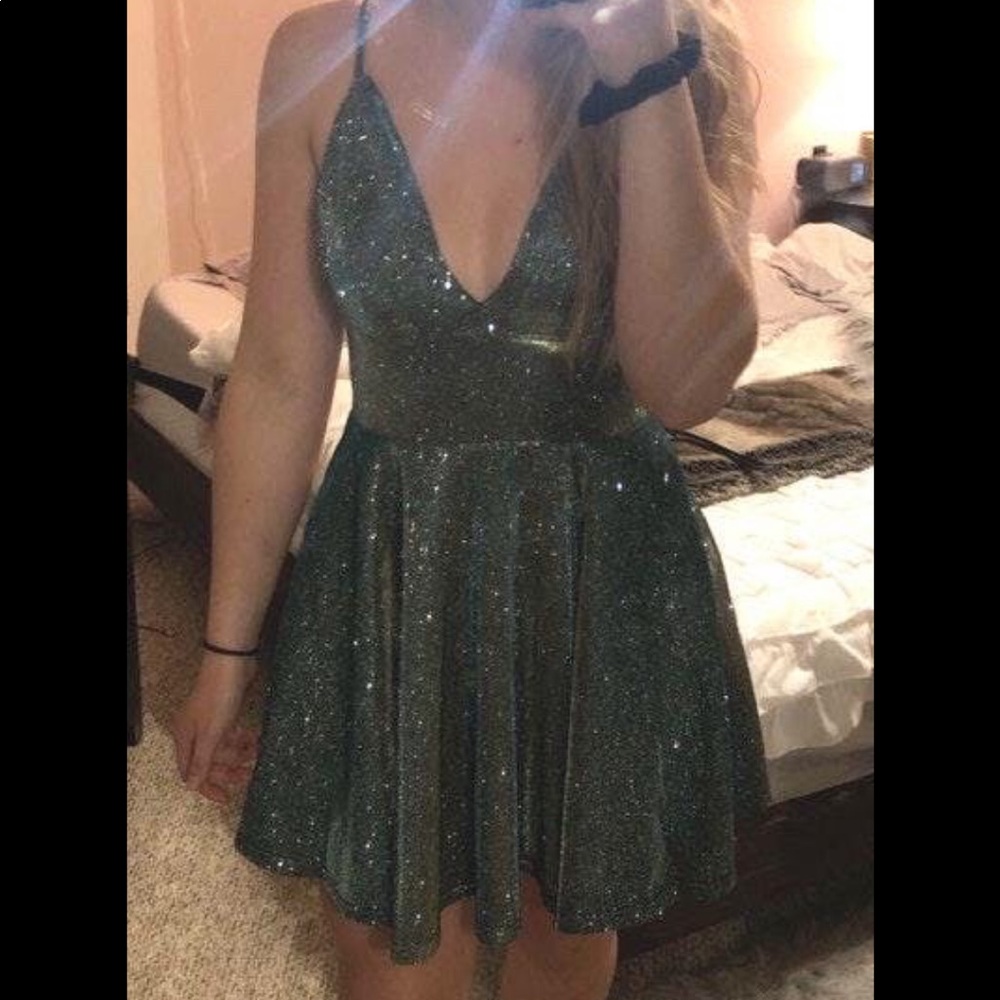 Mini Iridescent Formal Dress